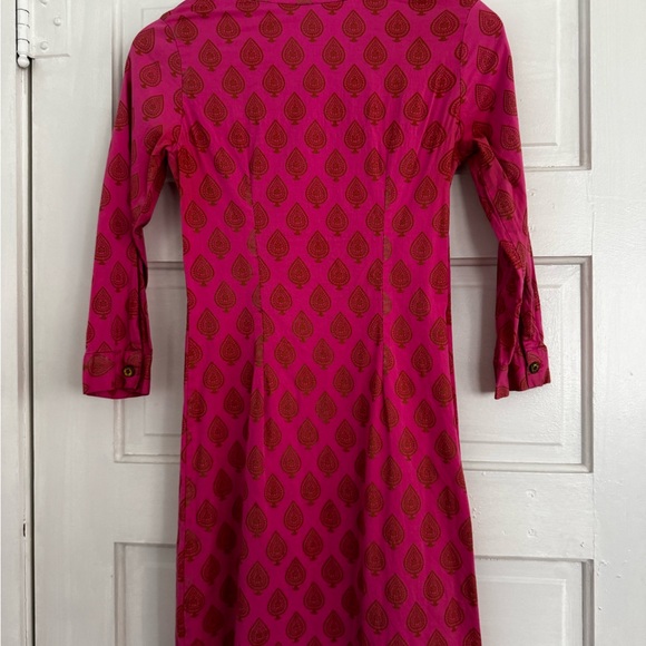 Almatrichi Spain Button-Front Fitted Dress - Pink - Small - Picture 4 of 4